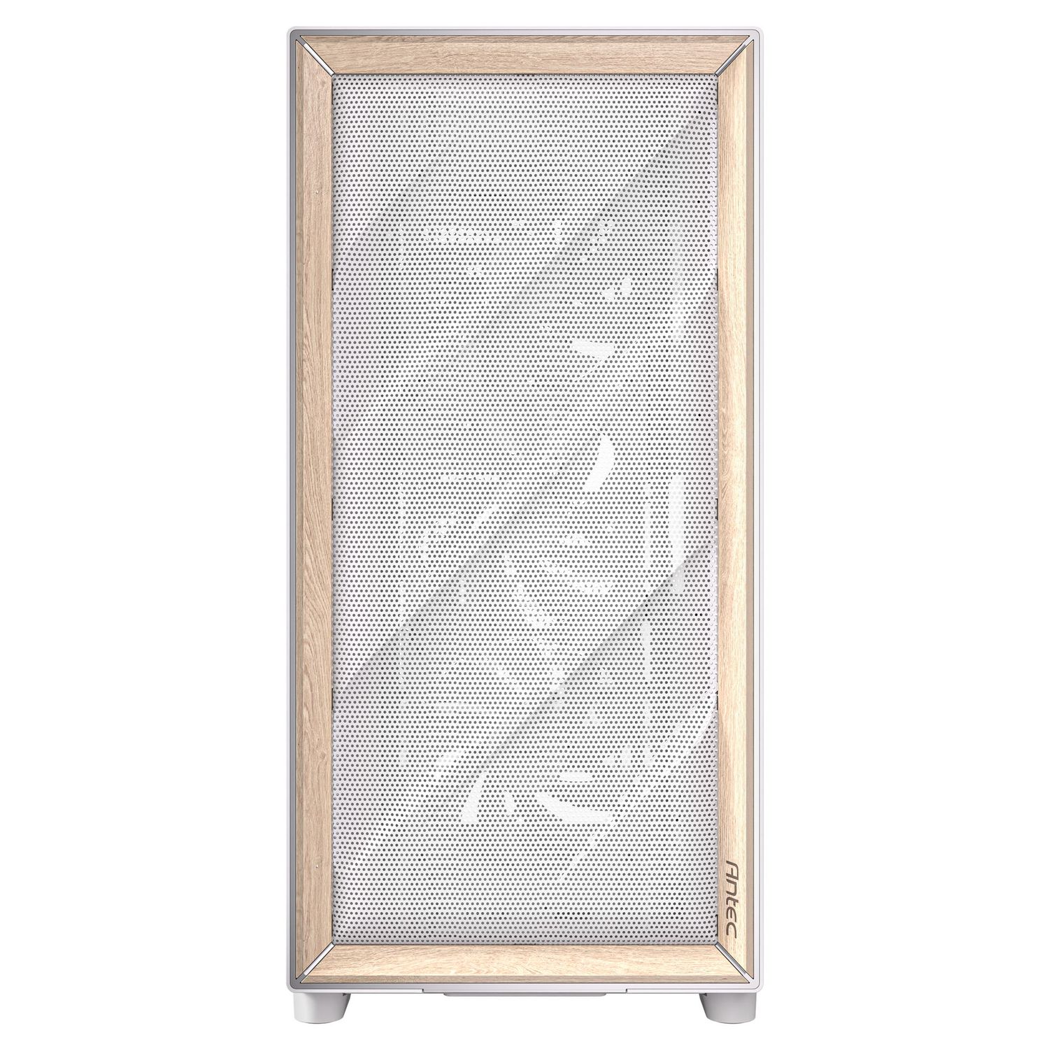 Antec Flux PC Case, Mid Tower, E-ATX, Tempered Glass – white