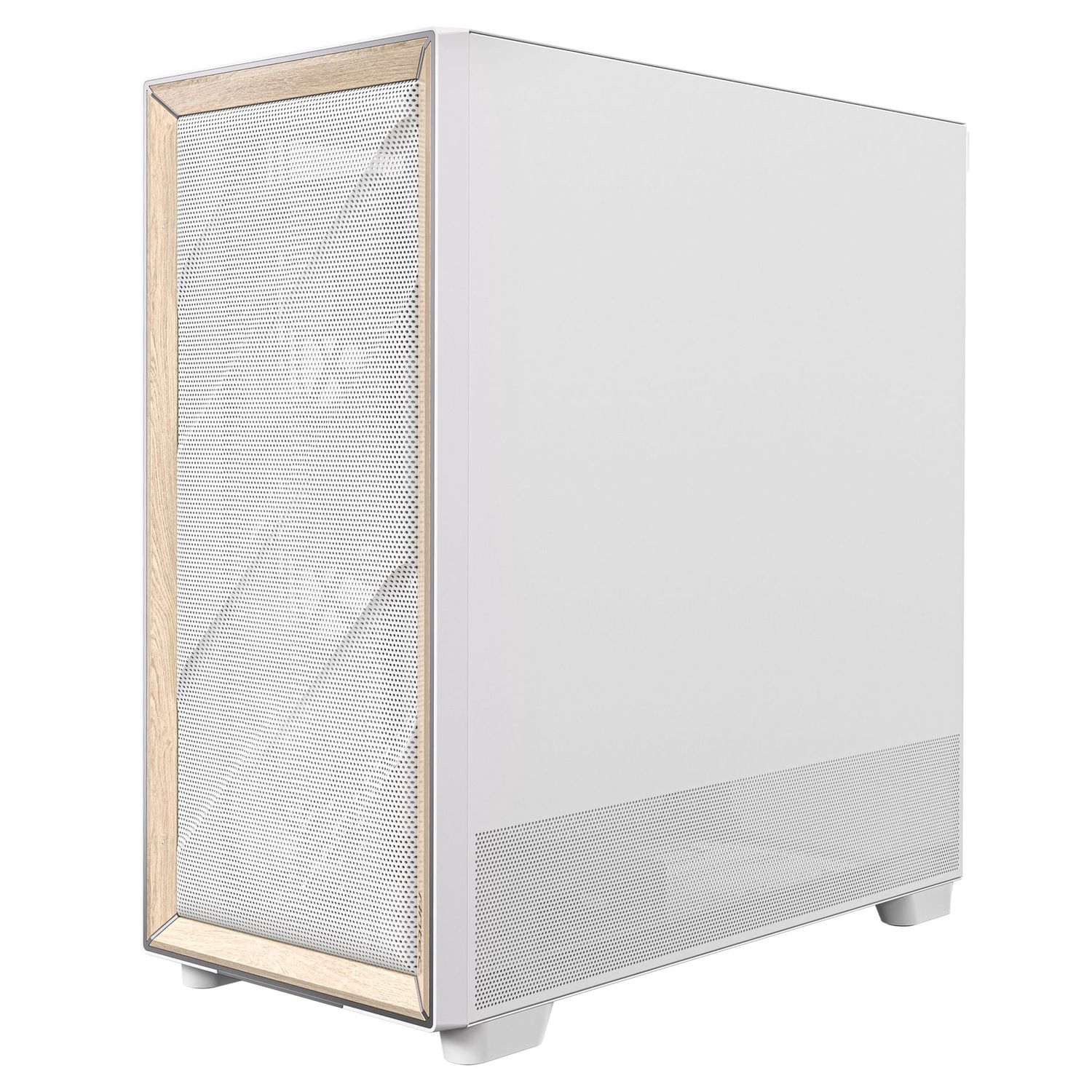 Antec Flux PC Case, Mid Tower, E-ATX, Tempered Glass – white
