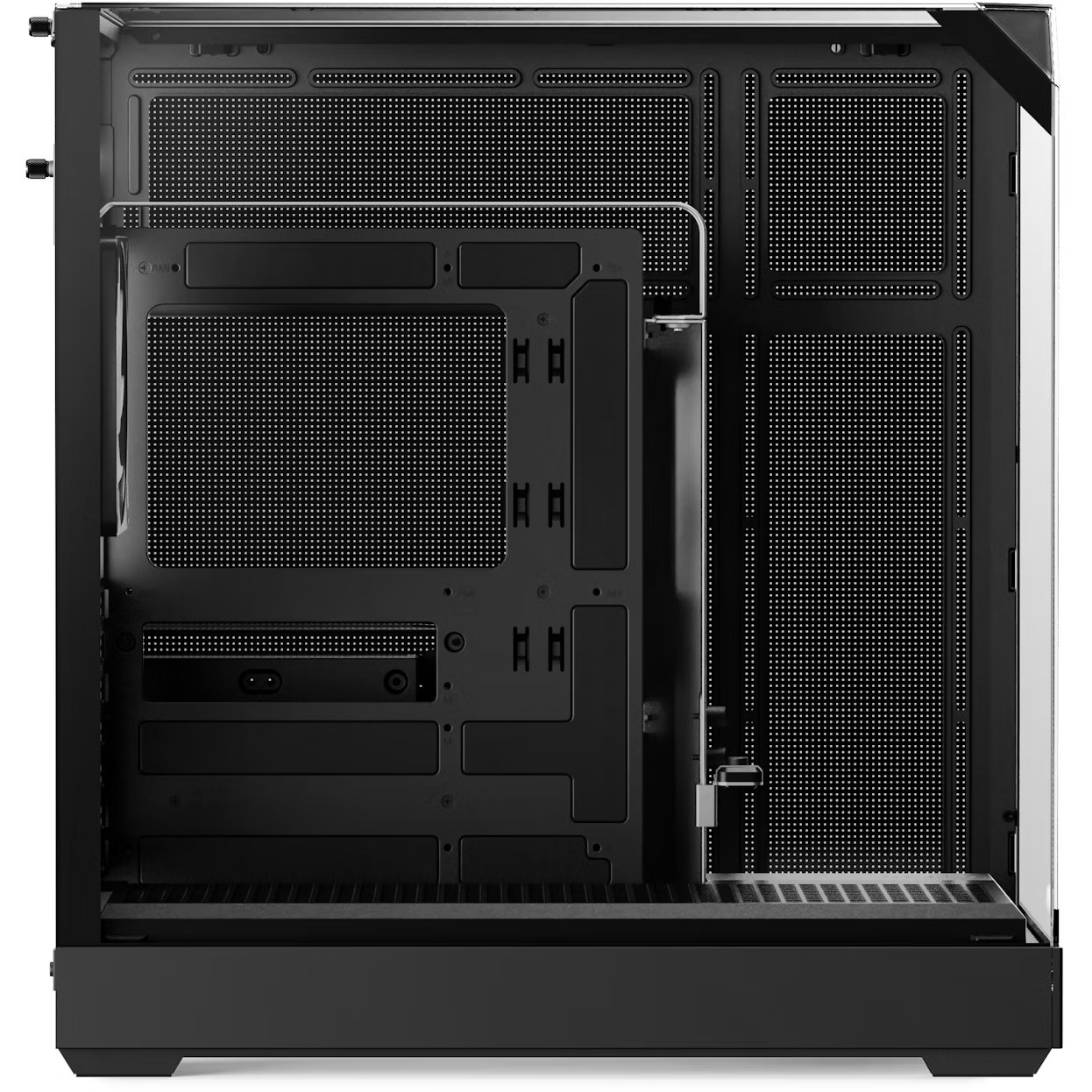APNX V2 számítógépház, 3 oldal edzett üveg, 4x FP3-140 ARGB PWM ventilátor, Fekete
