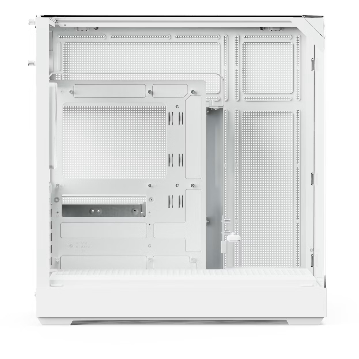 APNX V2 számítógépház, 3 oldal edzett üveg, 4x FP3-140 ARGB PWM ventilátor, Fehér