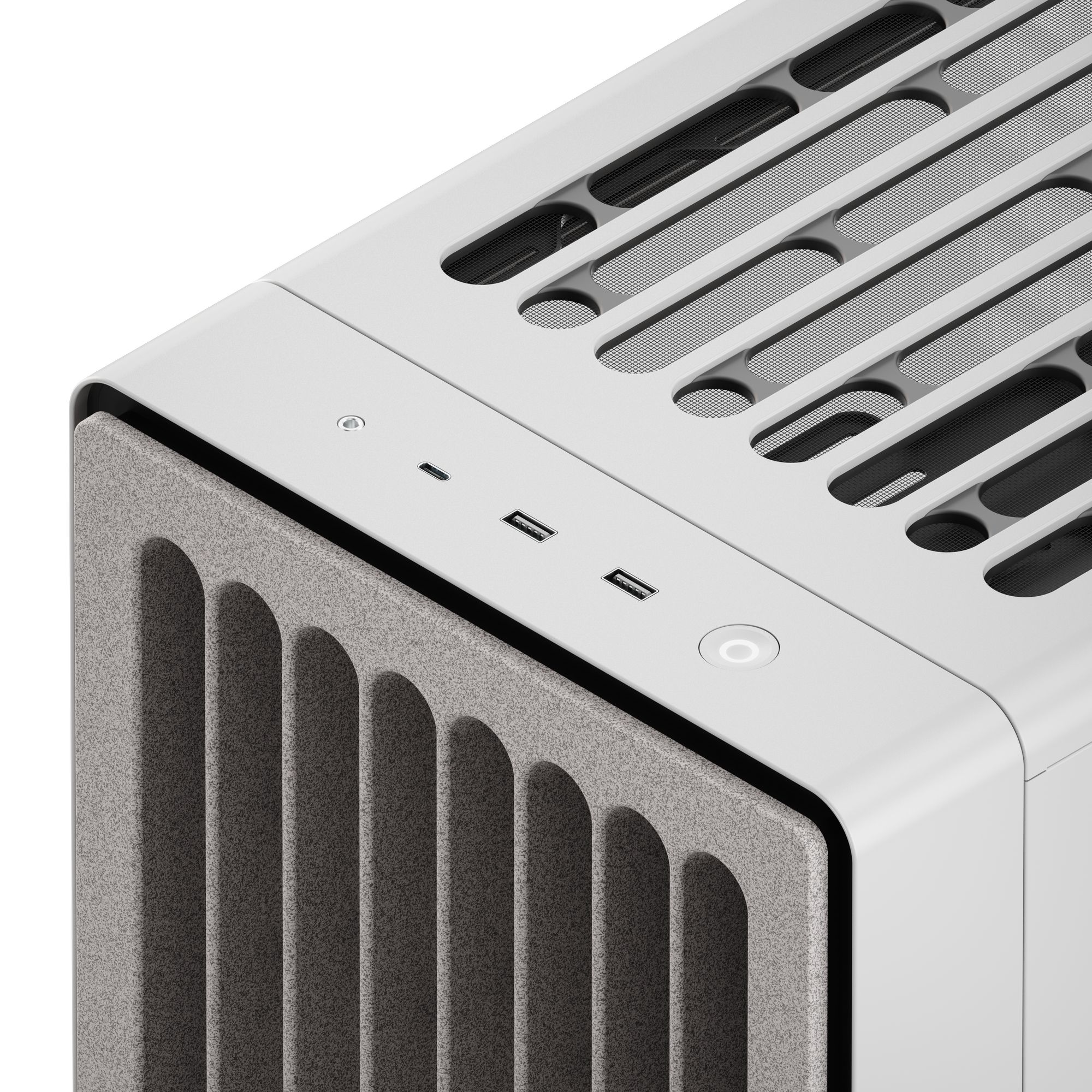 HAVN BF 360 PC Case, Midi-Tower, E-ATX, Tempered Glass - White