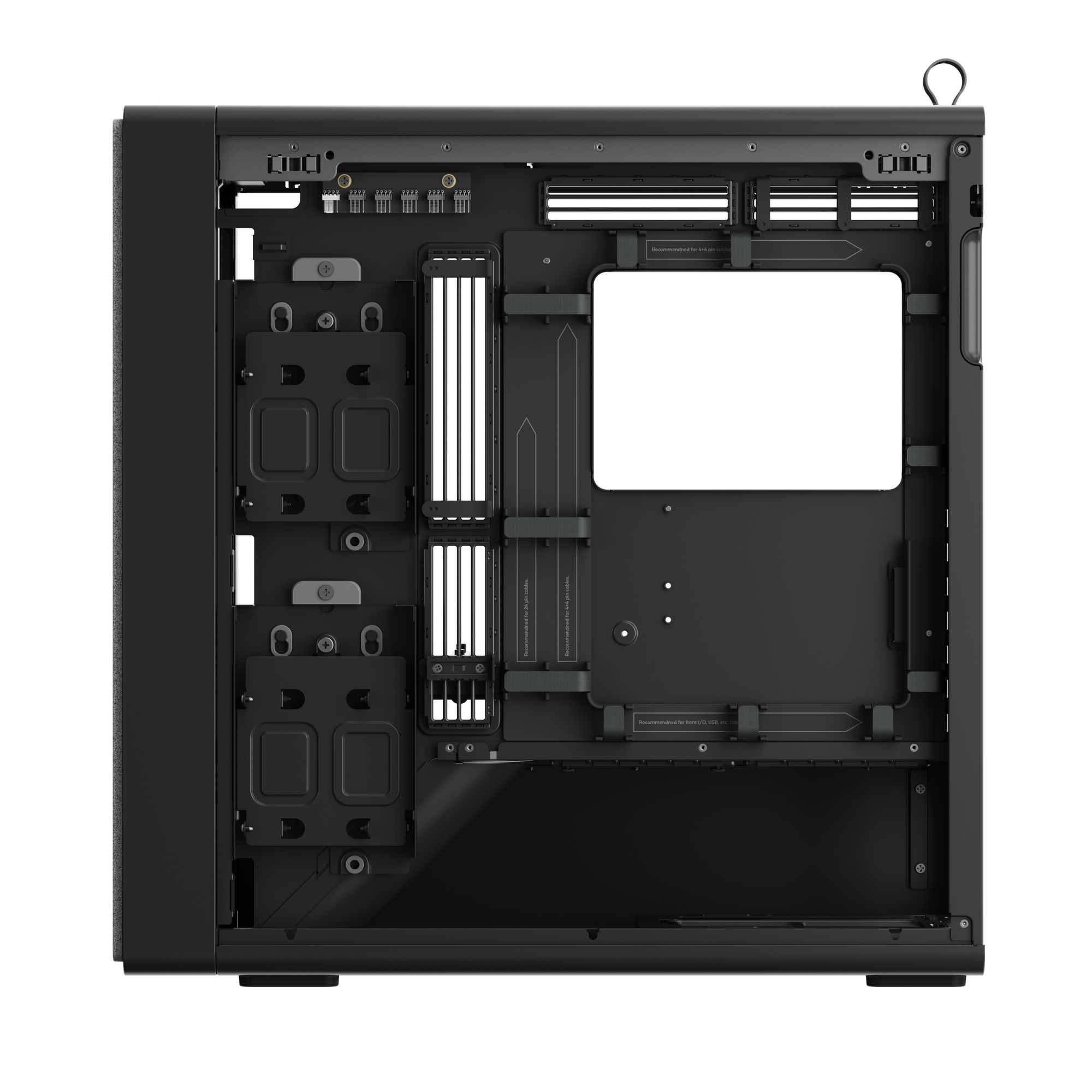 HAVN BF 360 PC Case, Midi-Tower, E-ATX, Tempered Glass - Black