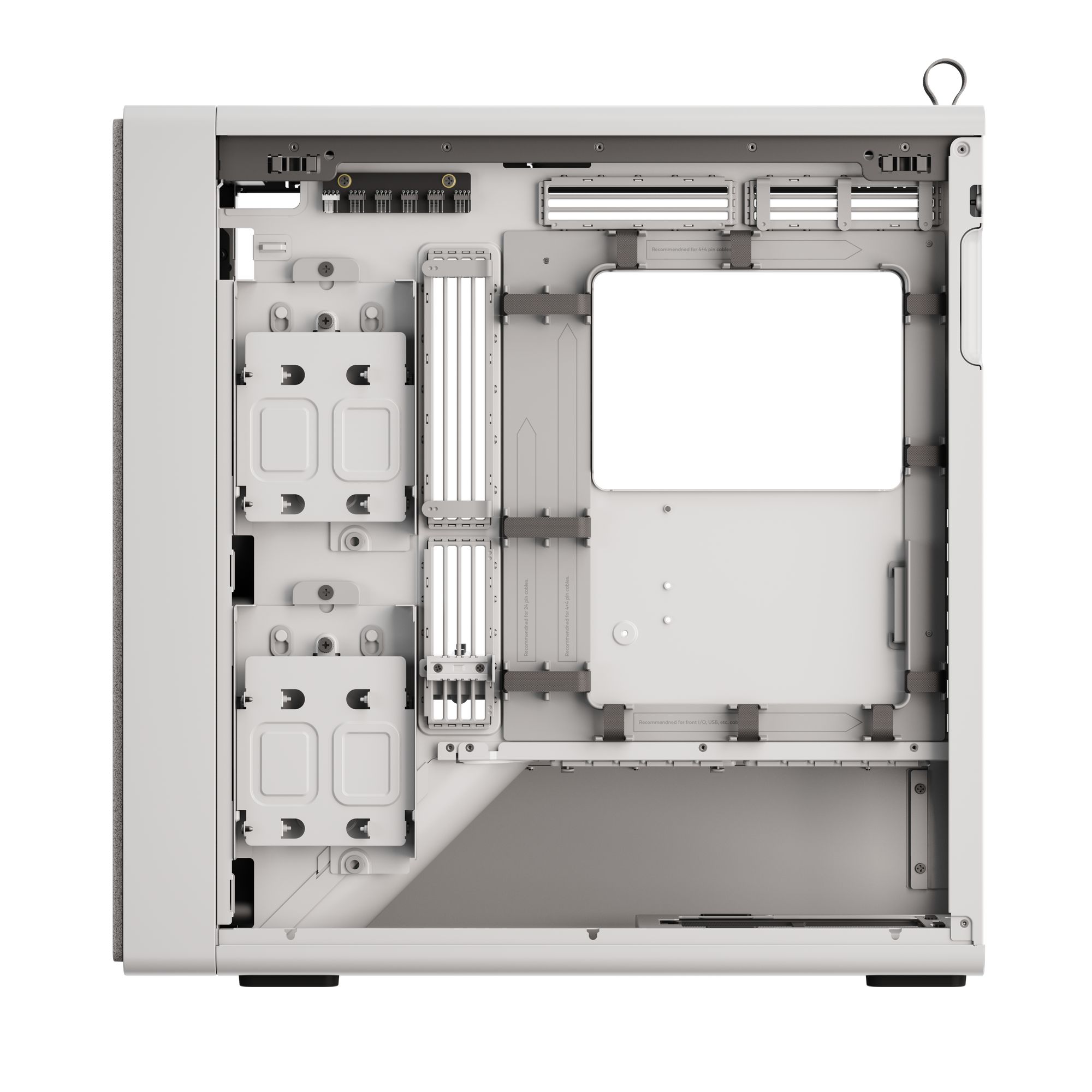 HAVN BF 360 Flow PC Case, Midi-Tower, E-ATX, Tempered Glass - White
