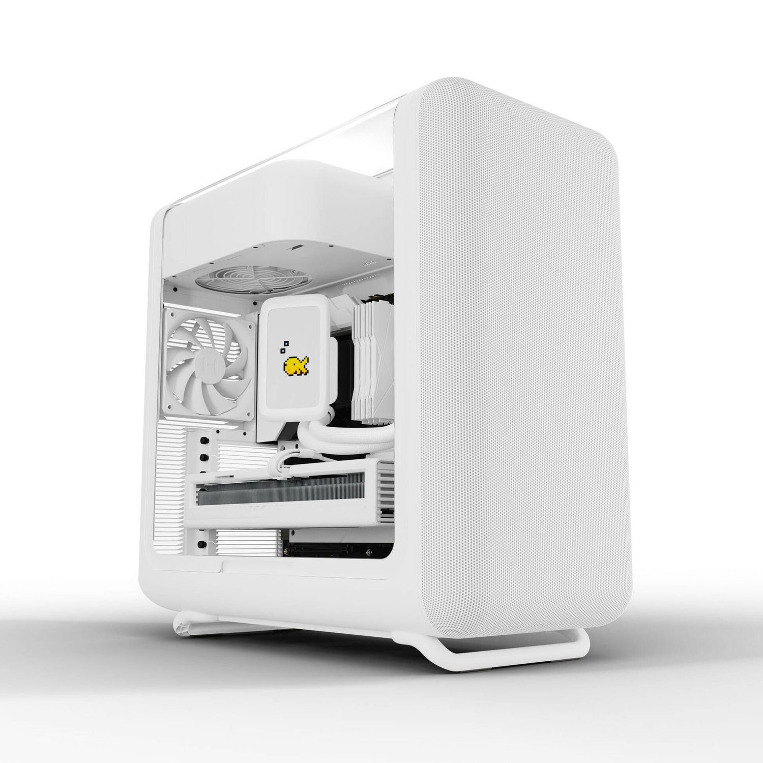 HYTE X50 Midi Tower PC Case - Snow White