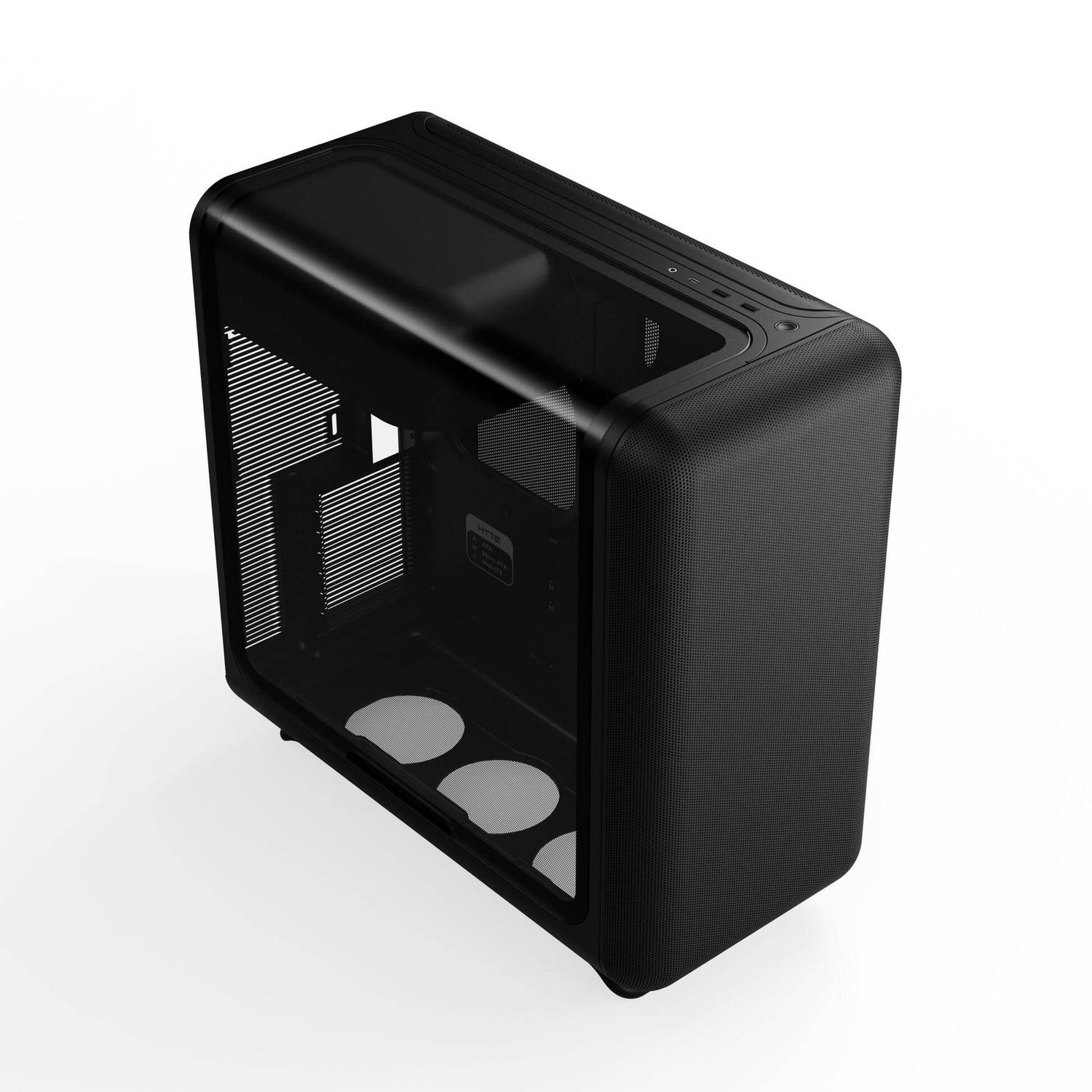 HYTE X50 Midi Tower PC Case - Pitch Black, Black