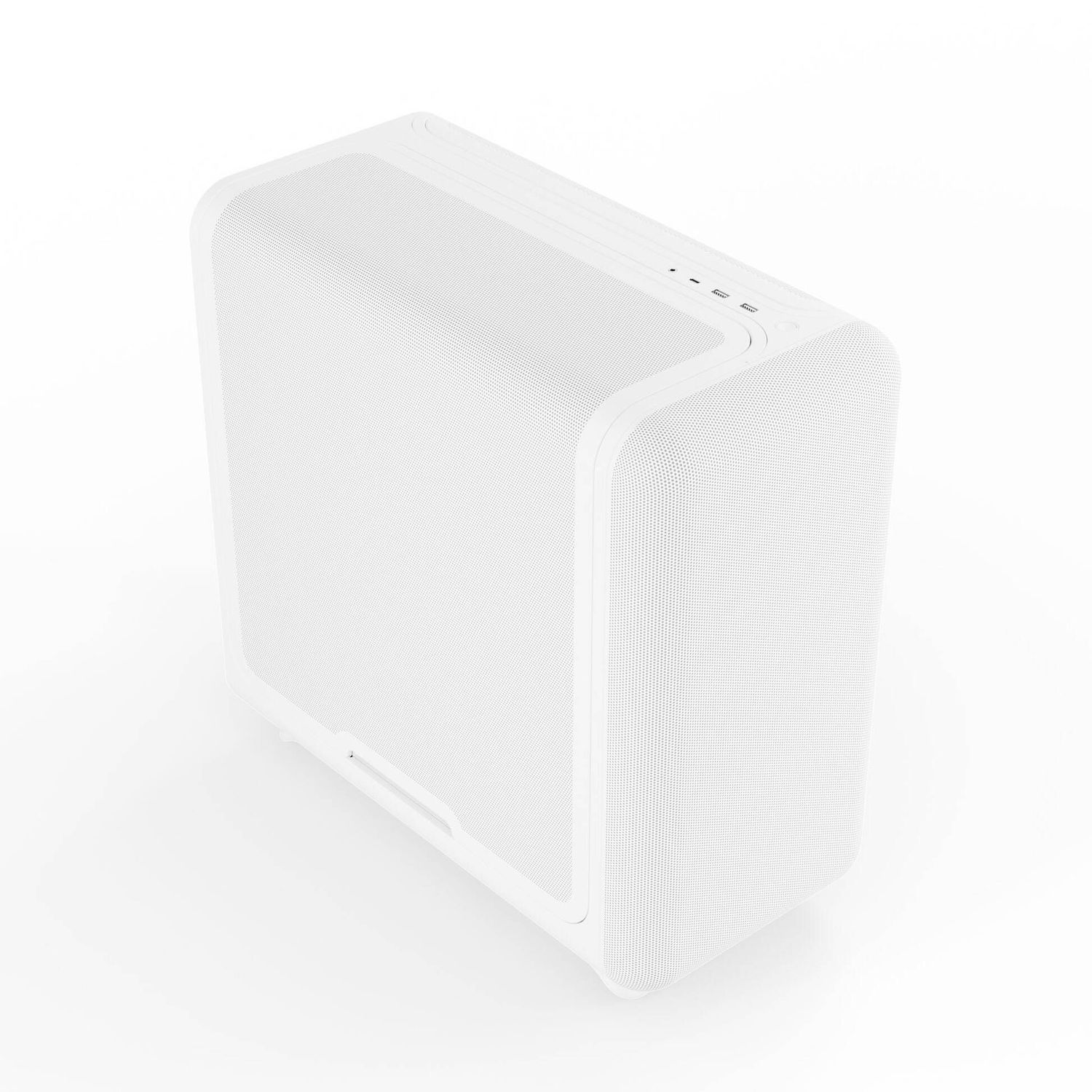 HYTE X50 Air Midi Tower PC Case - Snow White, White