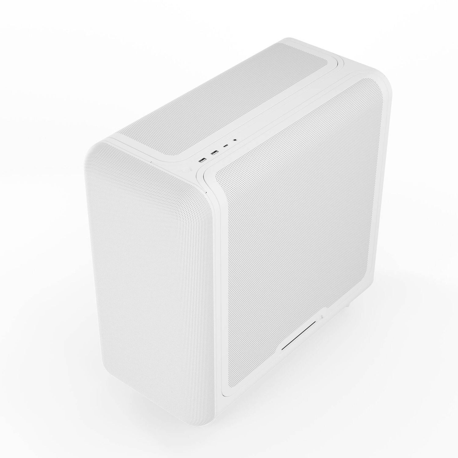 HYTE X50 Air Midi Tower PC Case - Snow White, White