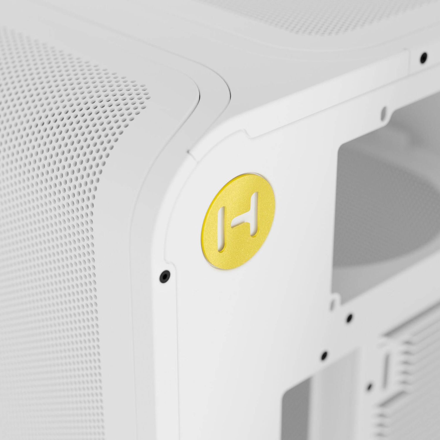 HYTE X50 Air Midi Tower PC Case - Snow White, White
