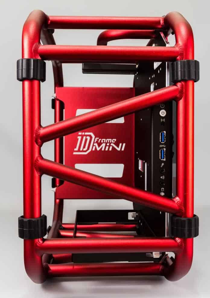 Számítógépház In Win D-Frame Mini ITX Piros