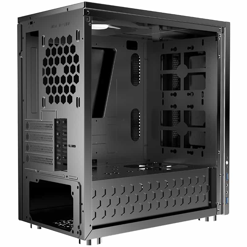 Számítógépház Jonsbo C3 Plus mATX Fekete Edzett üveg