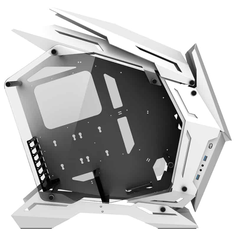 Számítógépház Jonsbo MOD3 Showcase E-ATX Fehér Edzett üveg