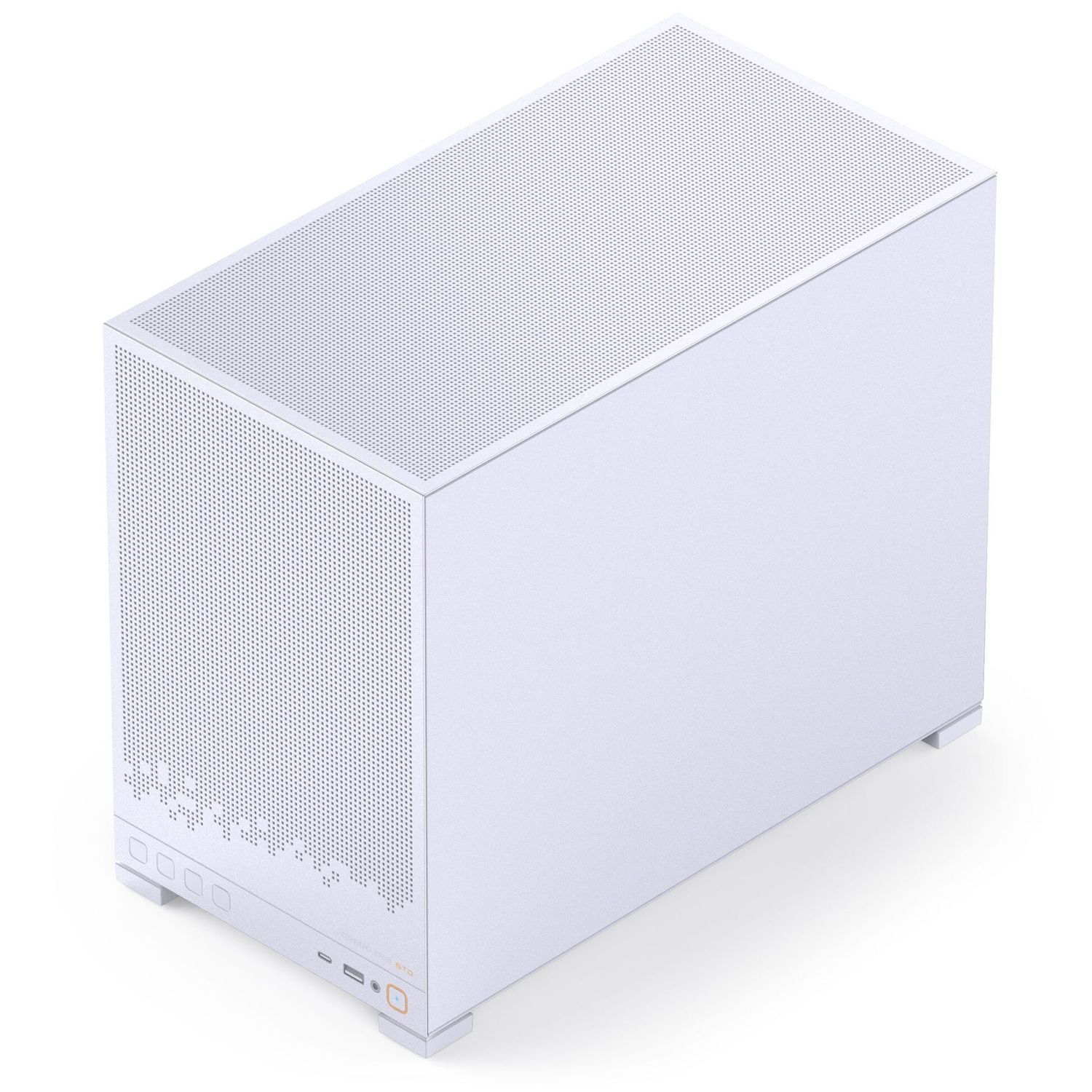 Számítógépház Jonsbo D32 STD Fehér PC ház, Mini ház, mATX Edzett üveg - Fehér