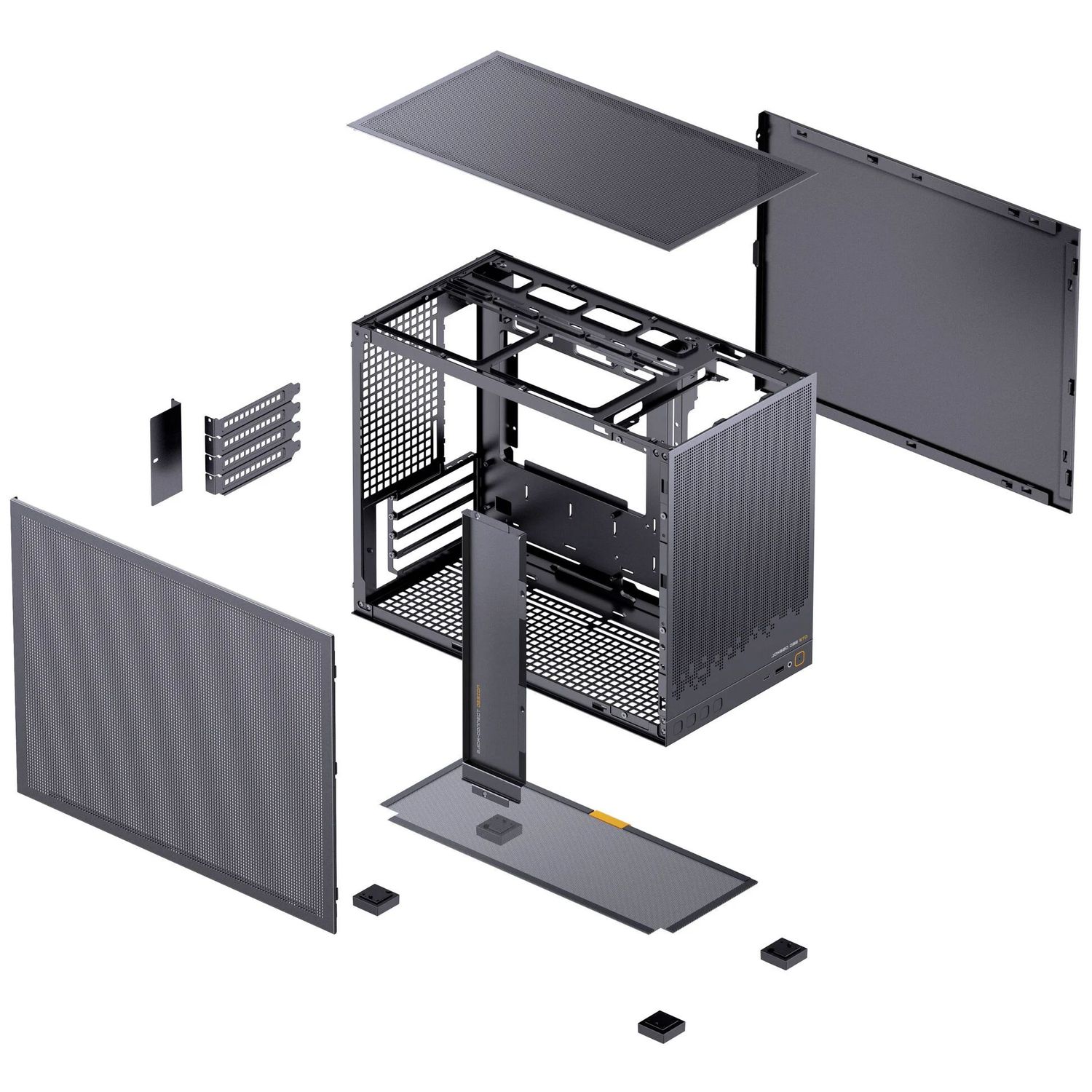 Számítógépház Jonsbo D32 STD Hálós PC ház, Mini ház, mATX - Fekete