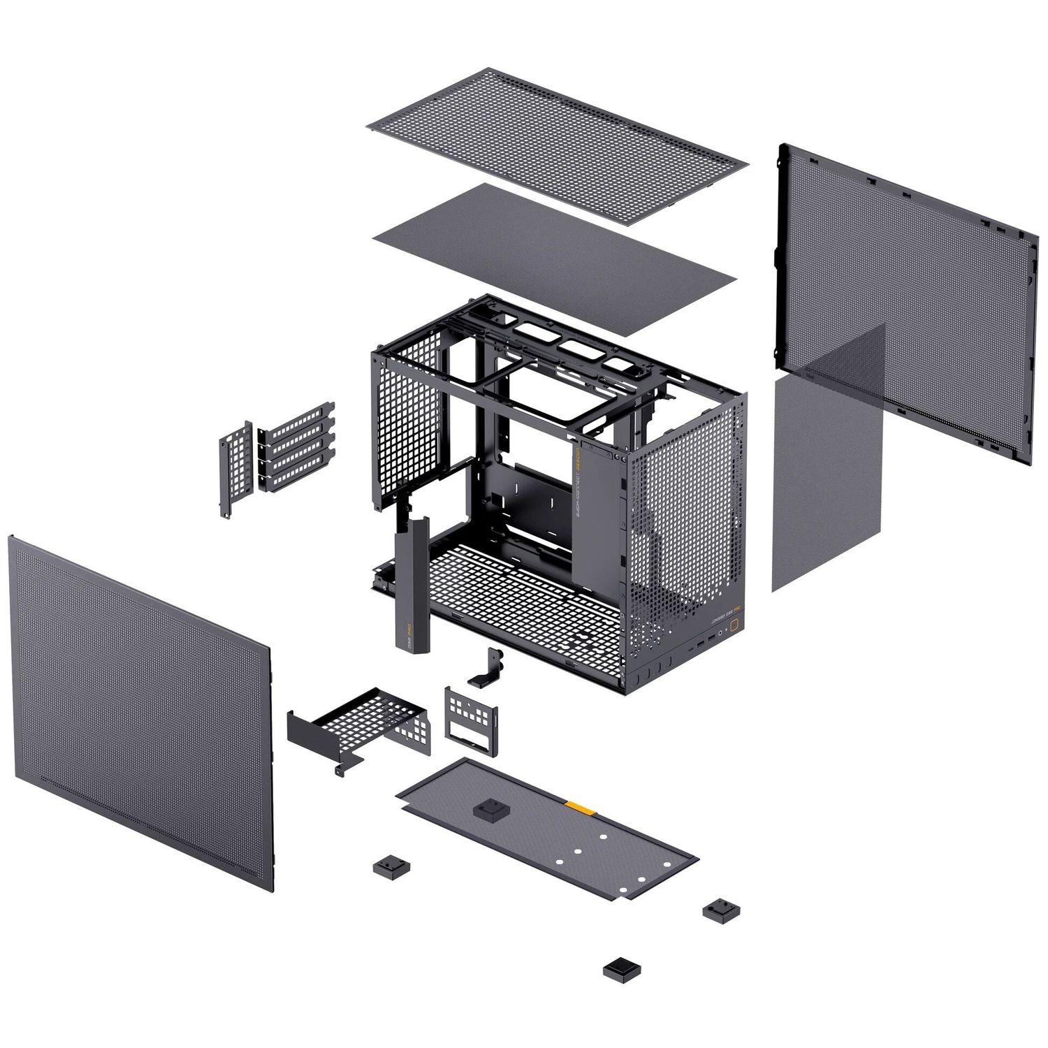 Számítógépház Jonsbo D32 PRO Mesh PC Ház, Mini Ház, mATX - Fekete