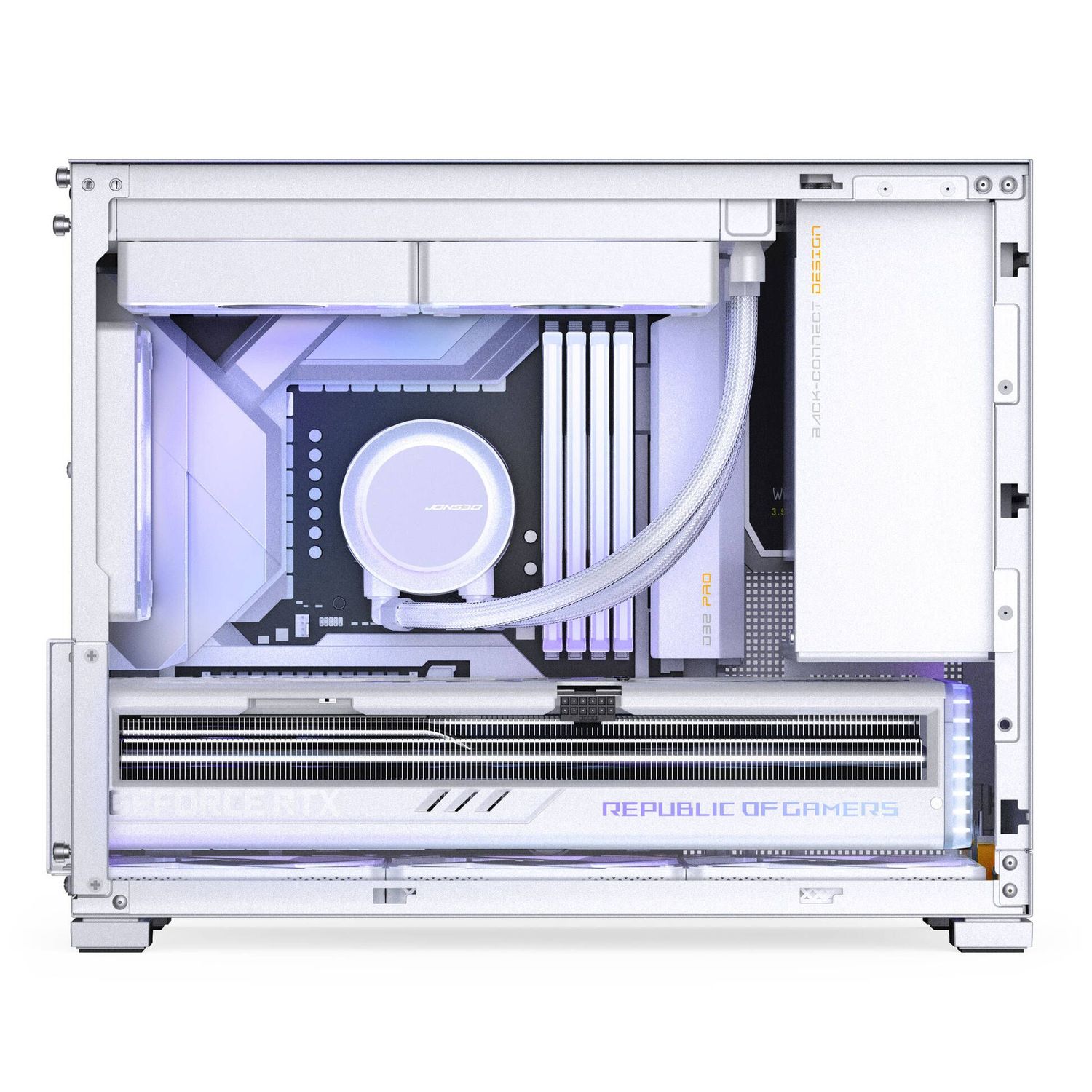 Jonsbo D32 PRO Mesh PC case, mini case, mATX - white