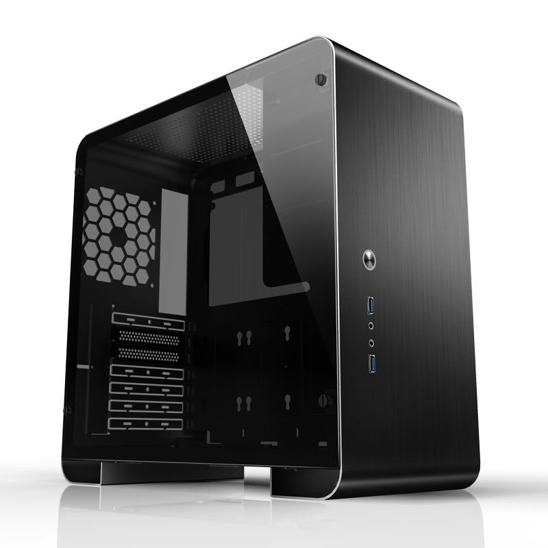 Számítógépház Jonsbo U4 Plus ATX Fekete Edzett üveg