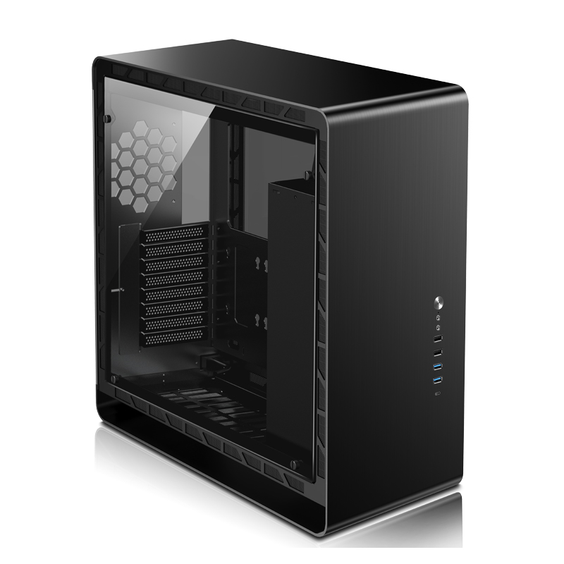 Számítógépház Jonsbo UMX6 E-ATX Fekete Edzett üveg + Underglow