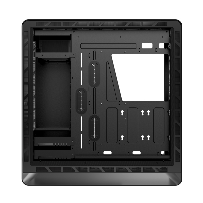 Számítógépház Jonsbo UMX6 E-ATX Fekete Edzett üveg + Underglow