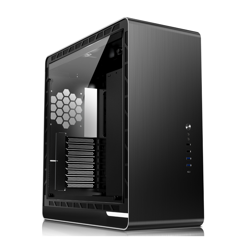 Számítógépház Jonsbo UMX6 E-ATX Fekete Edzett üveg