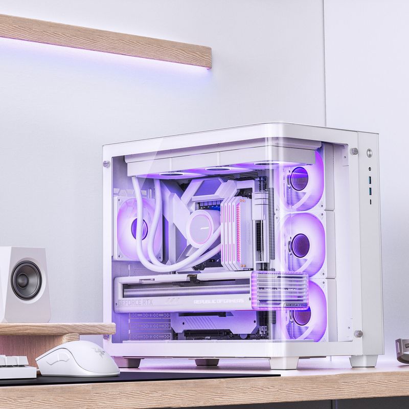 Jonsbo TK-3 - mATX, tempered glass, White