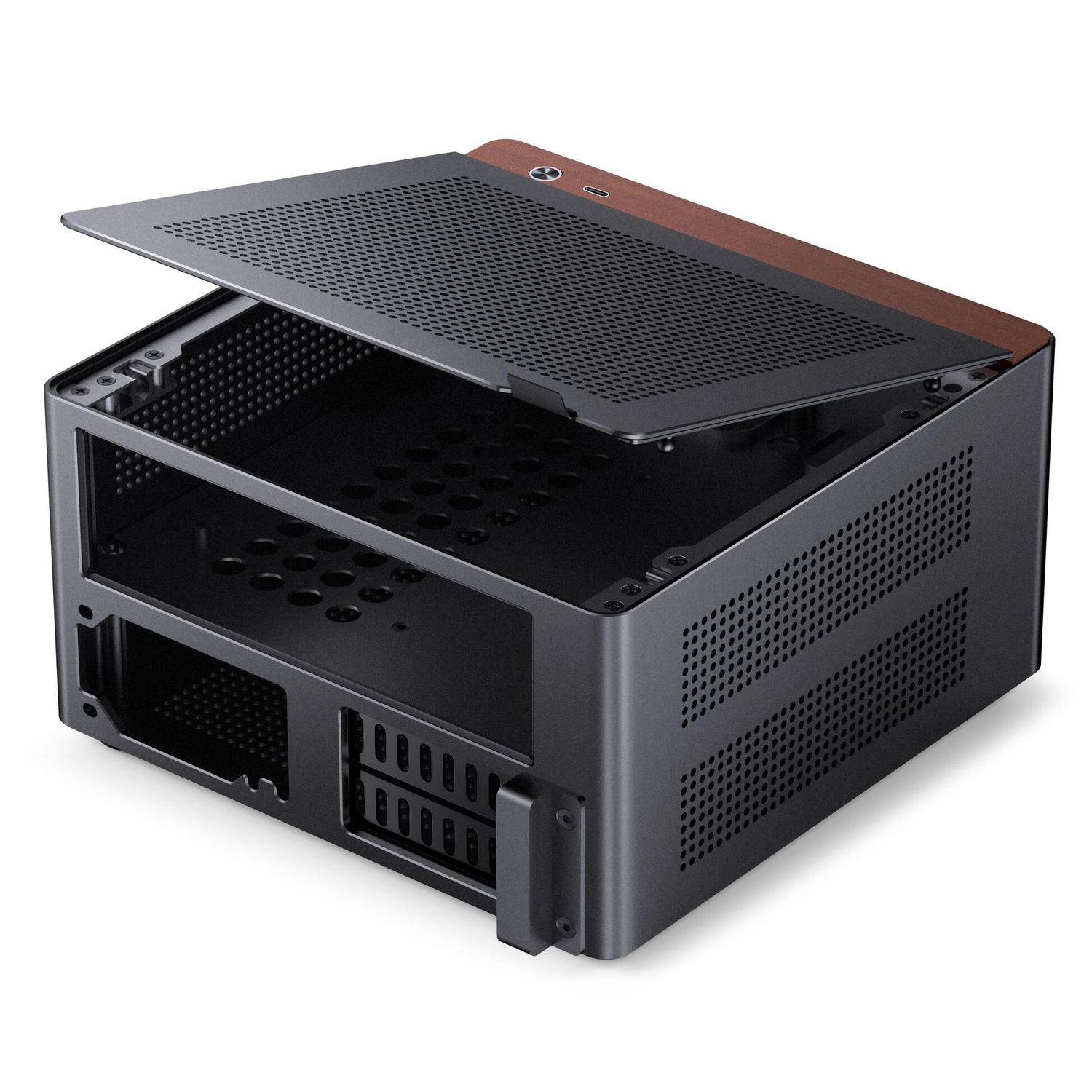 Számítógépház Jonsbo NV10, mini ITX, fekete