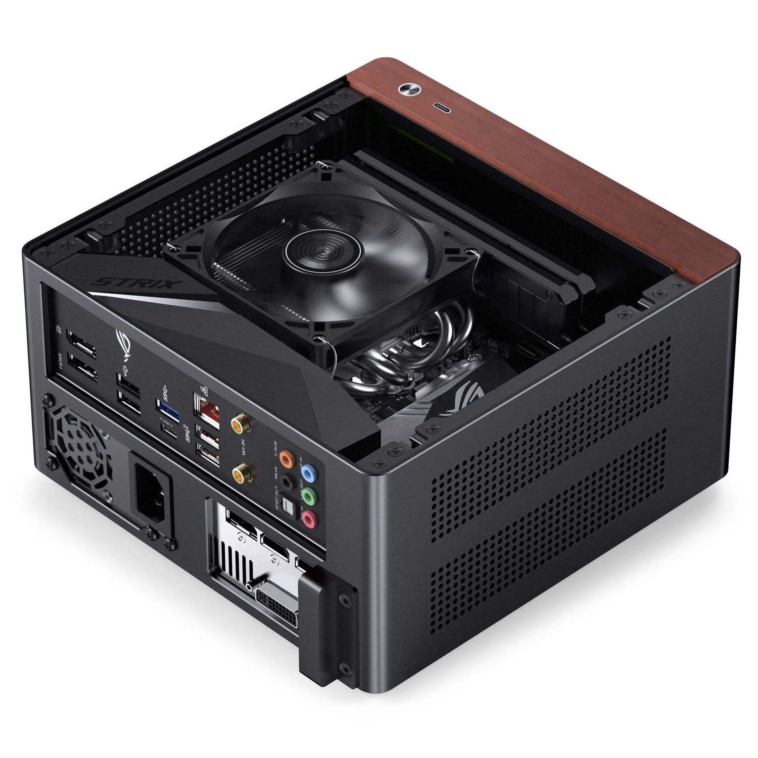Számítógépház Jonsbo NV10, mini ITX, fekete