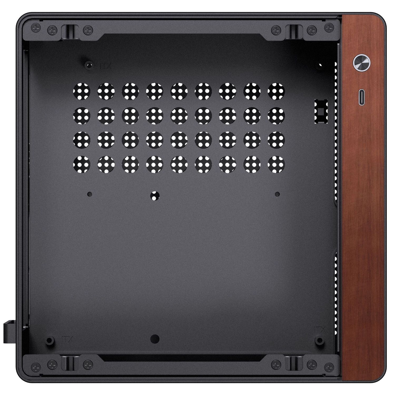 Számítógépház Jonsbo NV10, mini ITX, fekete