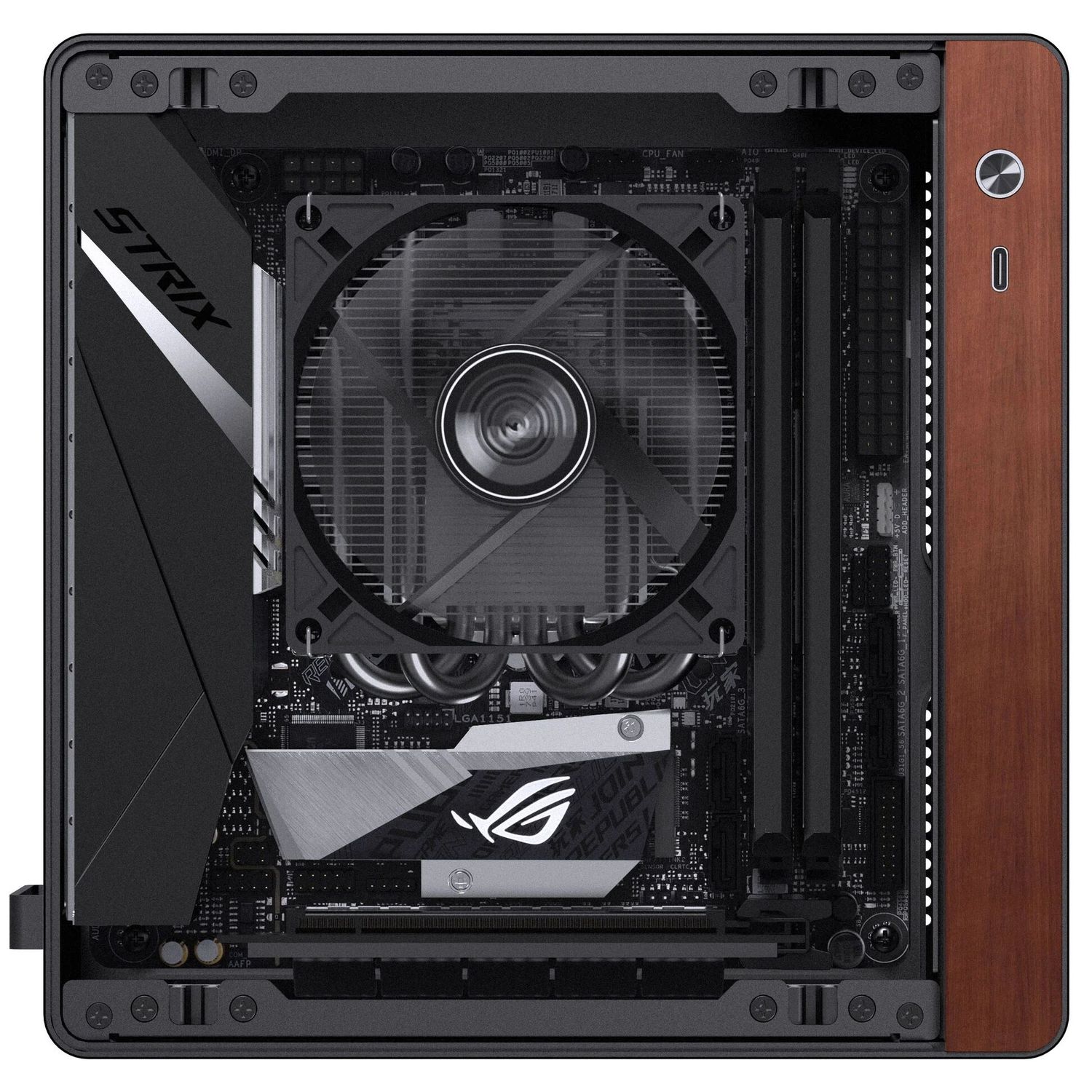 Számítógépház Jonsbo NV10, mini ITX, fekete