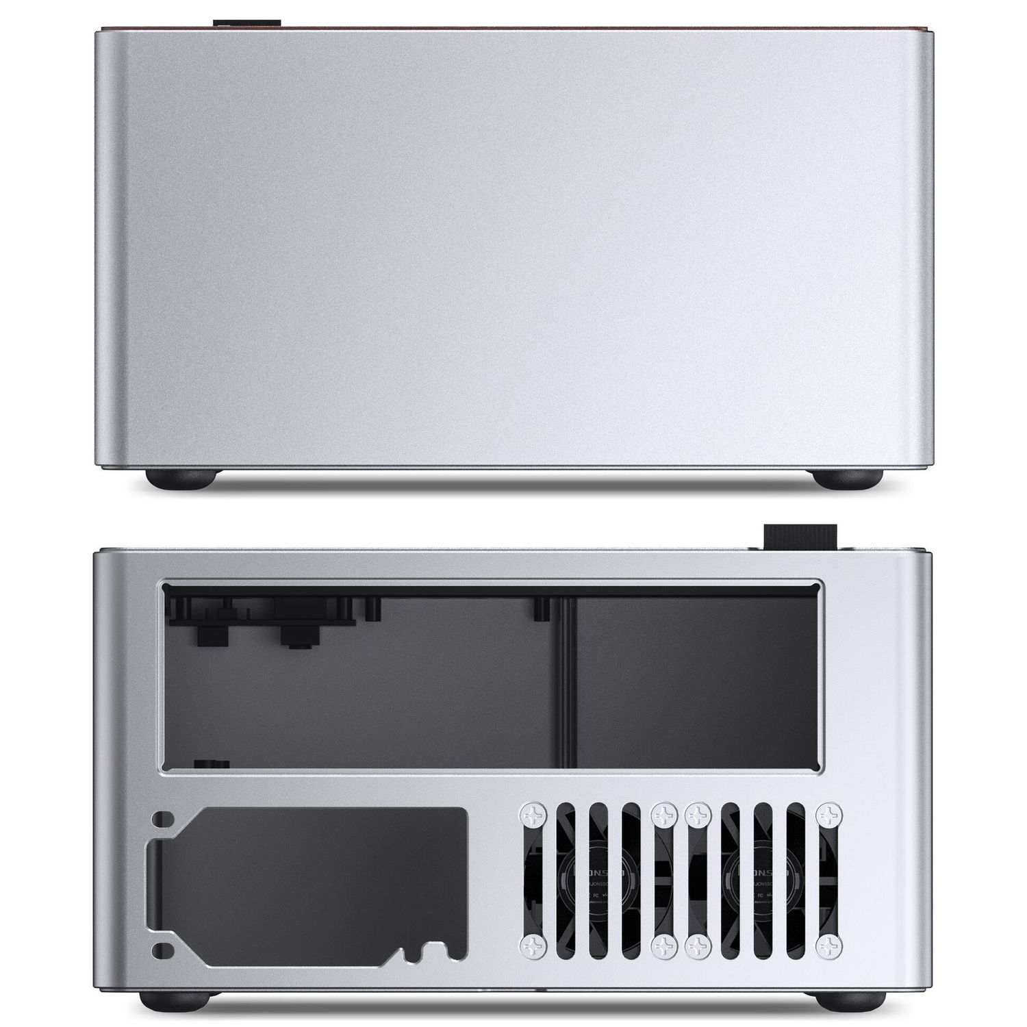 Számítógépház Jonsbo N10, mini ITX, ezüst