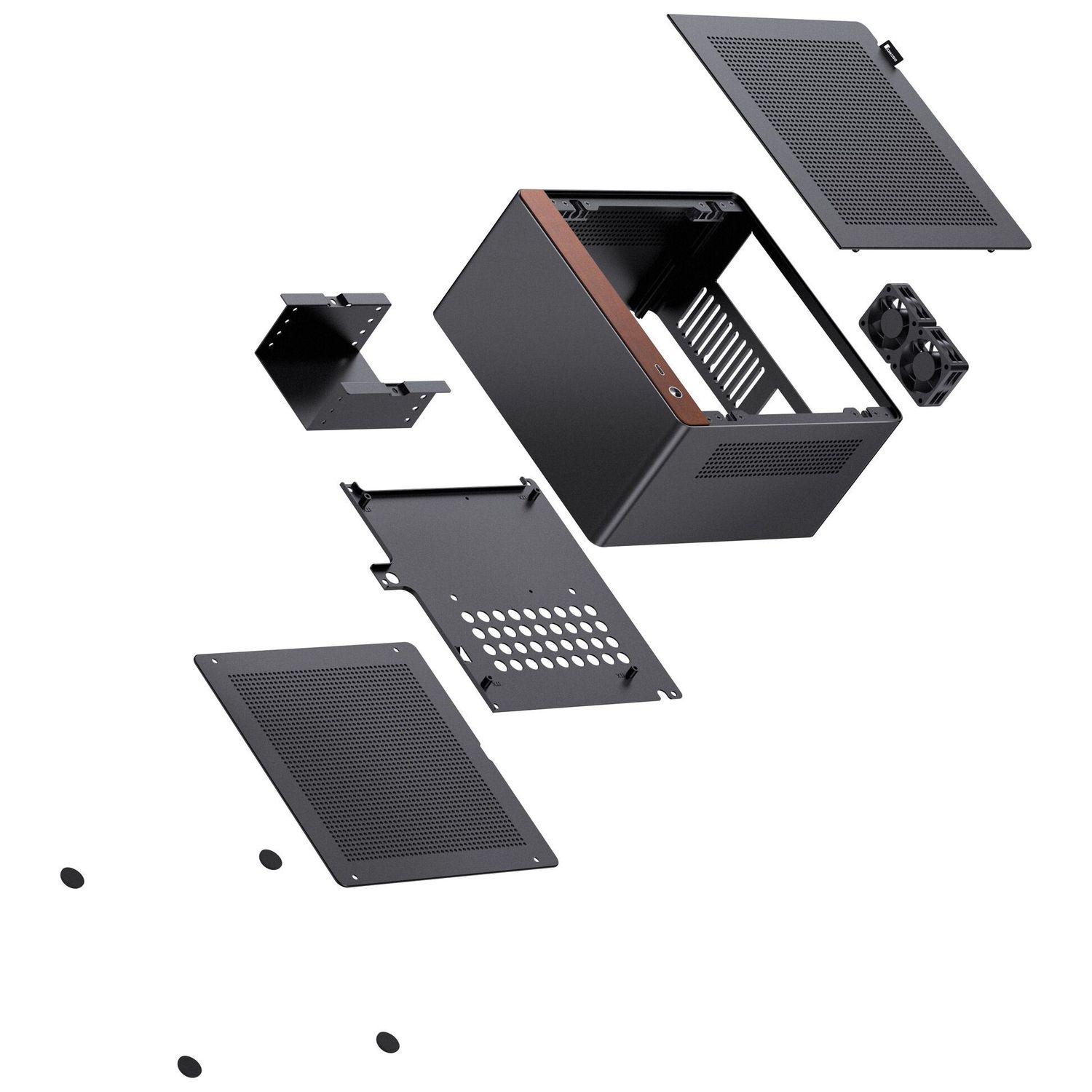 Jonsbo N10 PC case, mini-tower, mini-ITX - black