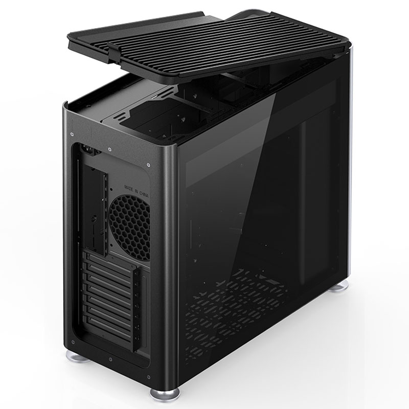 Jonsplus i400 ATX Case, Tempered Glass - Black