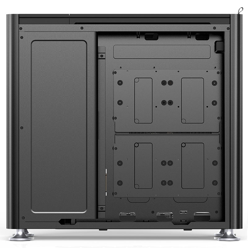 Jonsplus i400 ATX Case, Tempered Glass - Black