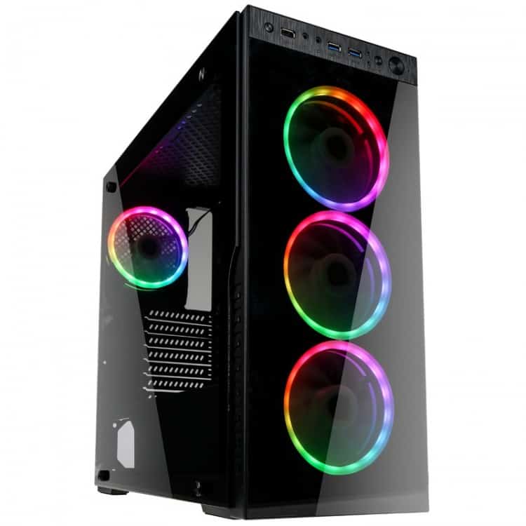 Számítógépház Kolink Horizon RGB ATX Edzett üveg Fekete