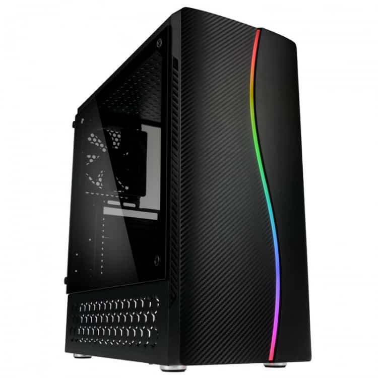 Számítógépház Kolink Inspire K5 RGB ATX Edzett üveg Fekete