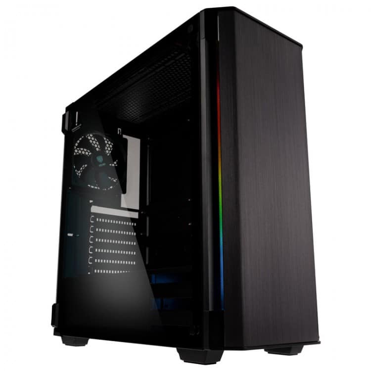 Számítógépház Kolink Refine RGB E-ATX Edzett üveg Fekete