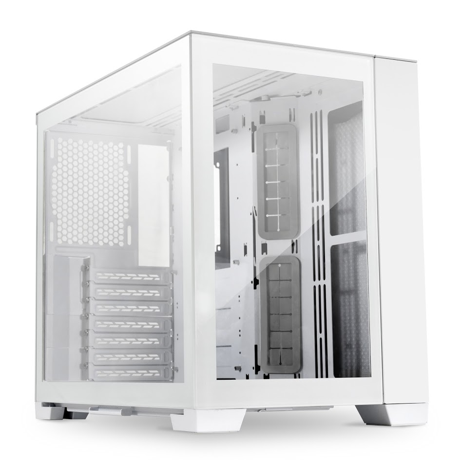 Számítógépház Lian Li O11 Dynamic Mini-S Snow Edition ATX Fehér Edzett üveg