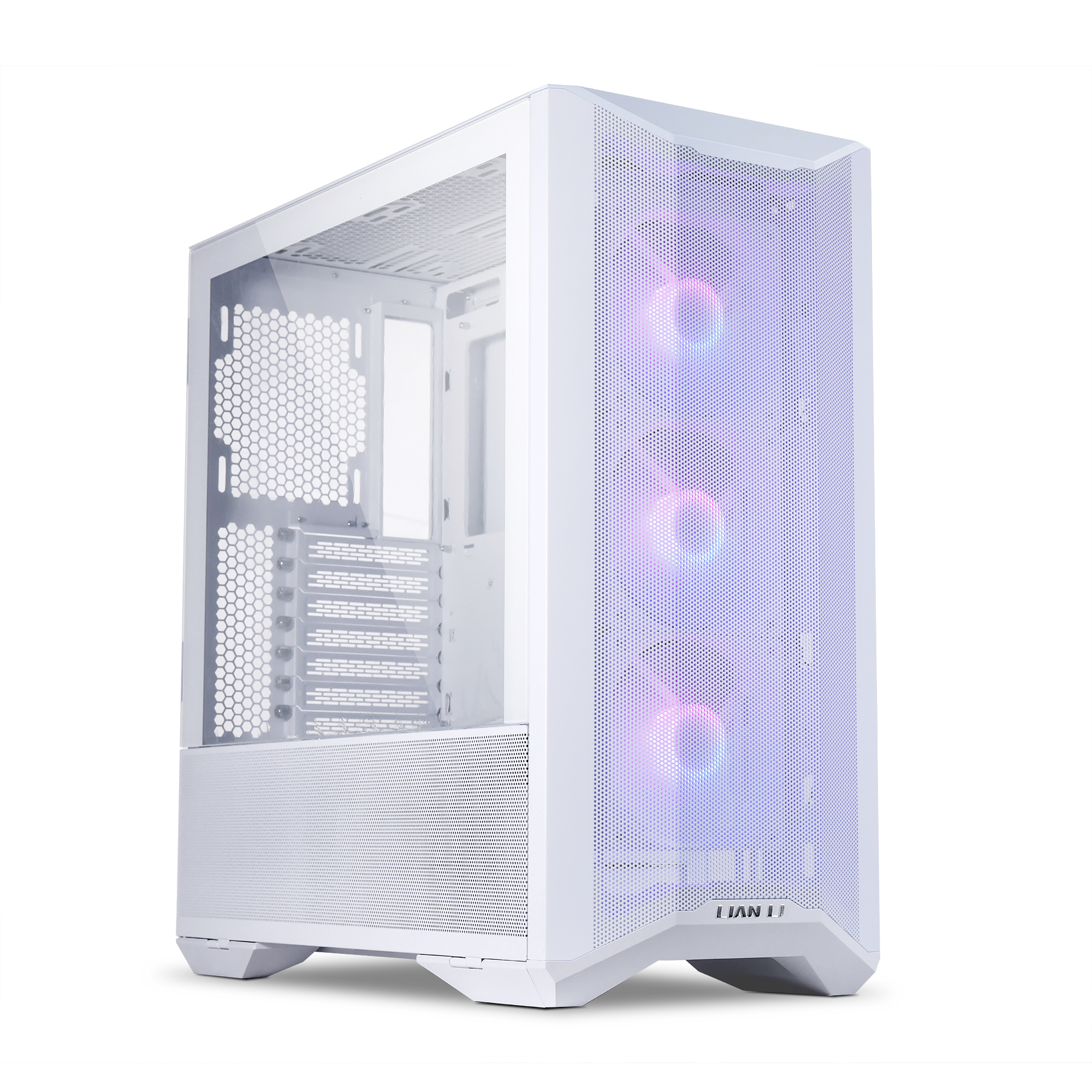 Számítógépház Lian Li LANCOOL II Mesh C Snow Edition RGB ATX Fehér Edzett üveg