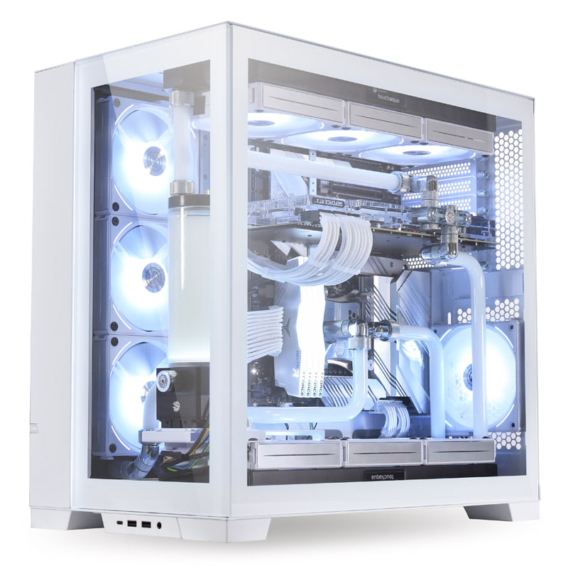 Számítógépház Lian Li O11 Dynamic Evo ATX Fehér Edzett üveg