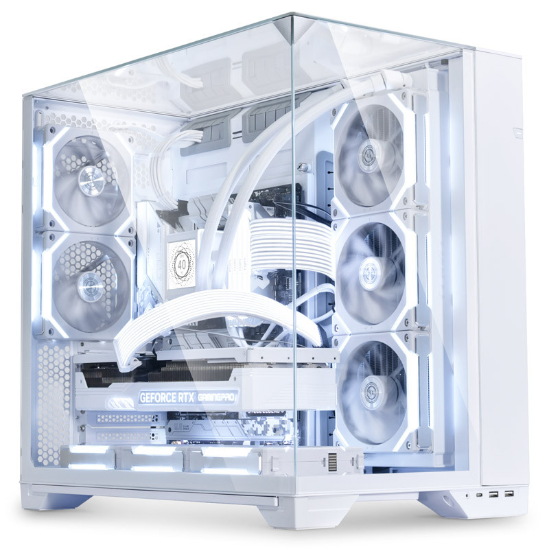 Számítógépház Lian Li O11 Vision E-ATX Fehér Edzett üveg