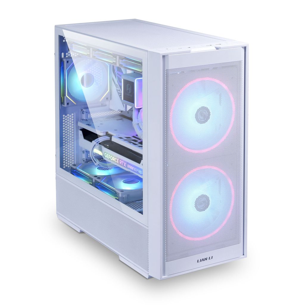 Lian Li LANCOOL 206, Midi-Tower, ATX, Tempered Glass - white