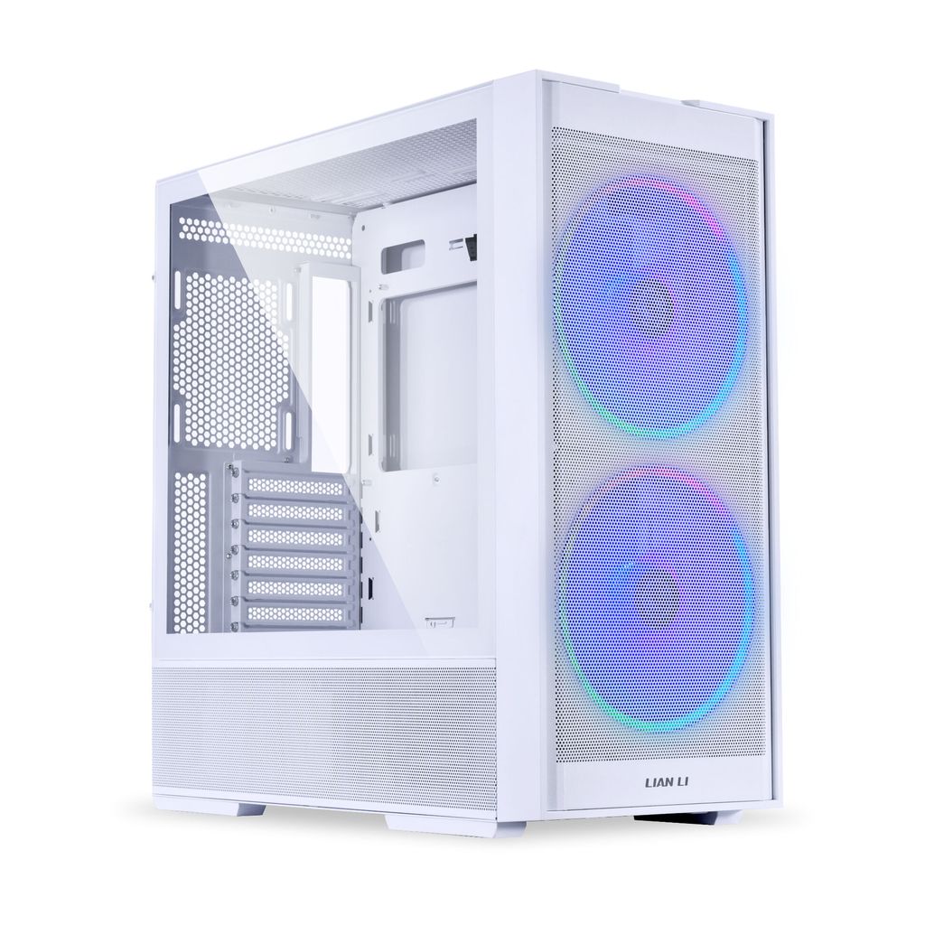 Lian Li LANCOOL 206, Midi-Tower, ATX, Tempered Glass - white