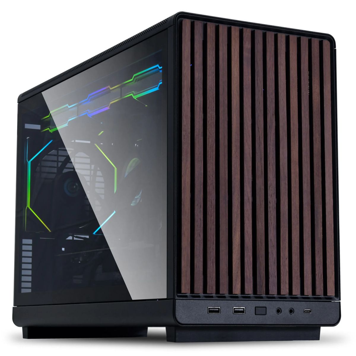 Lian Li DAN Cases A3-mATX Micro-ATX - Wood Black