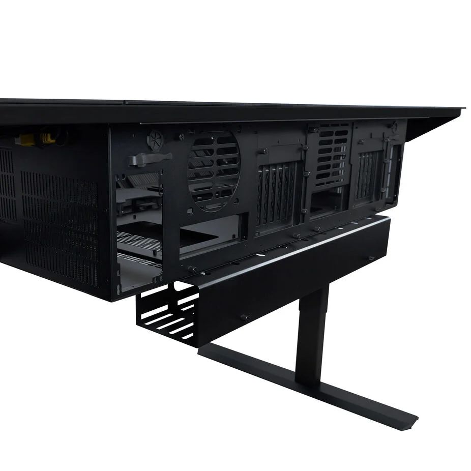 Lian Li DK7 Ultimate desk station, 2 x E-ATX, Black