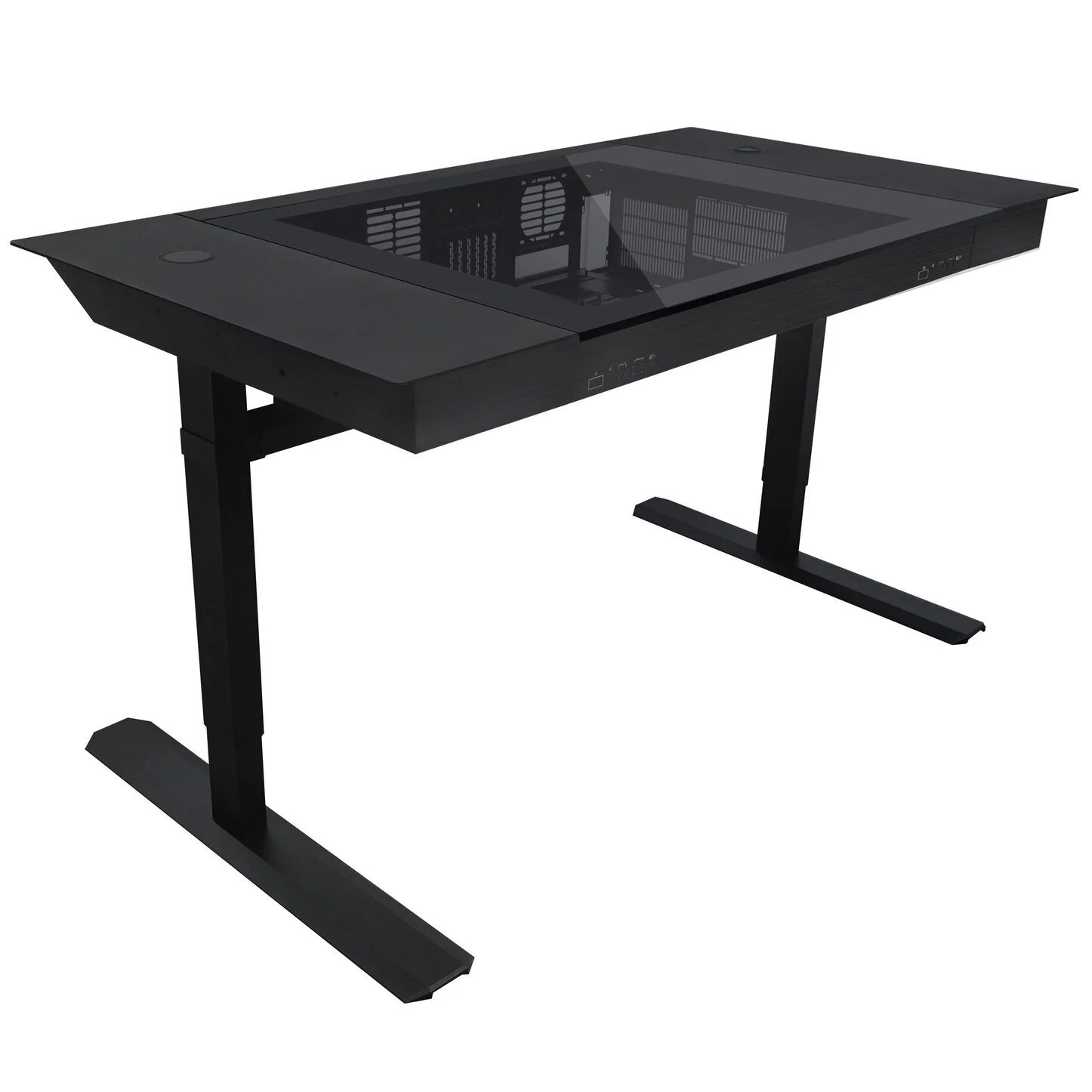 Lian Li DK7 Ultimate desk station, 2 x E-ATX, Black