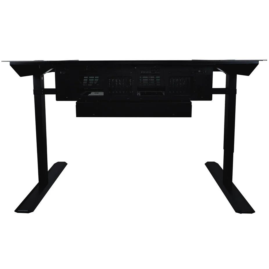 Lian Li DK7 Ultimate desk station, 2 x E-ATX, Black