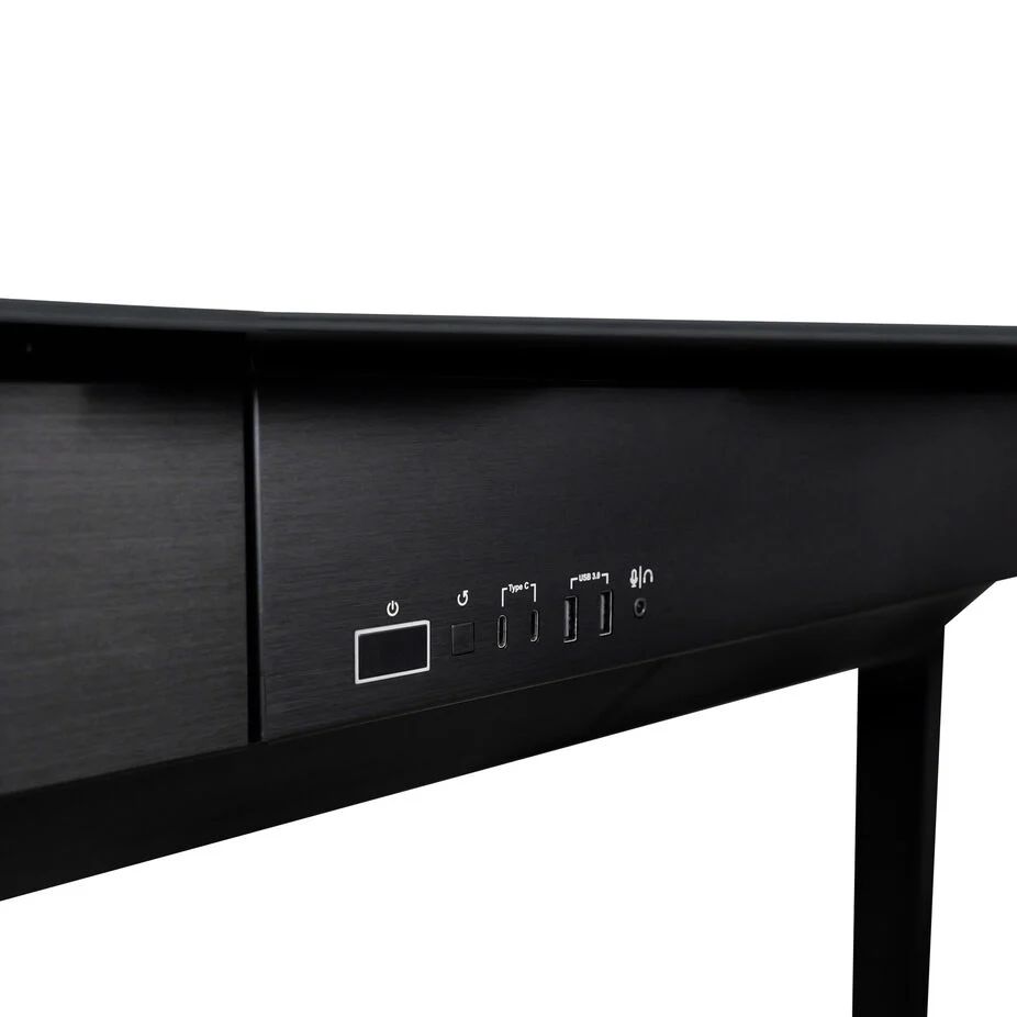 Lian Li DK7 Ultimate desk station, 2 x E-ATX, Black