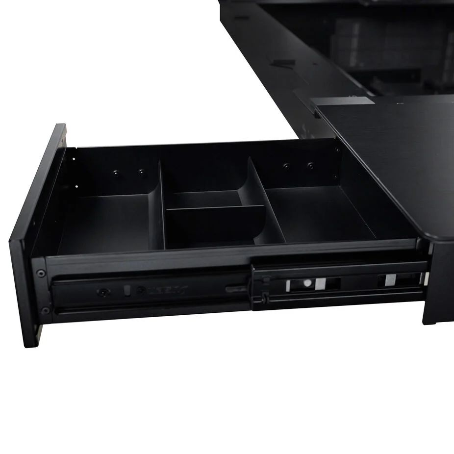 Lian Li DK7 Ultimate desk station, 2 x E-ATX, Black