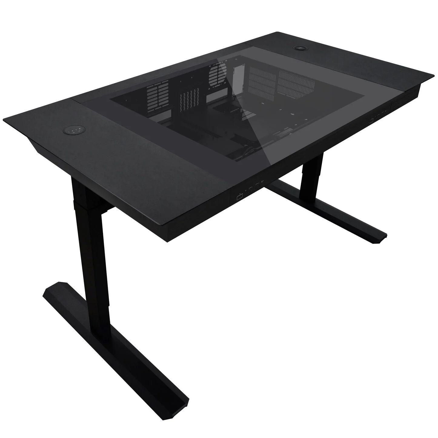 Lian Li DK7 Ultimate desk station, 2 x E-ATX, Black