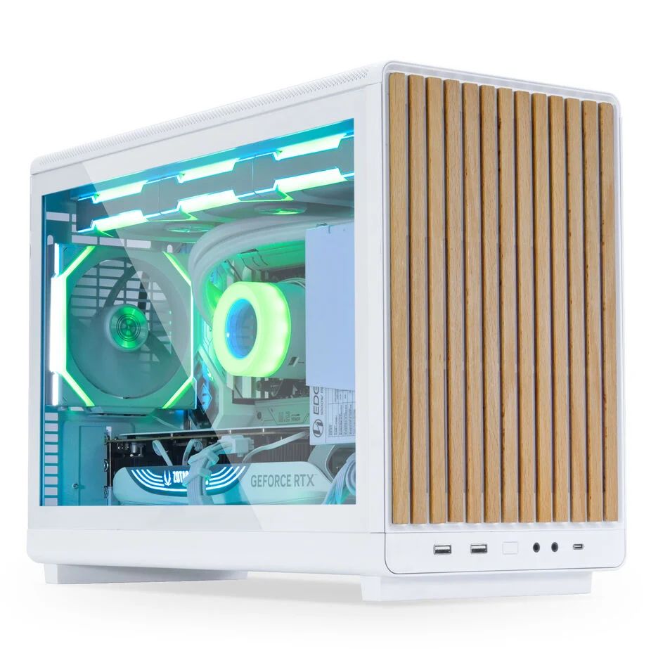 Lian Li DAN Cases A3-mATX Micro-ATX - Wood White