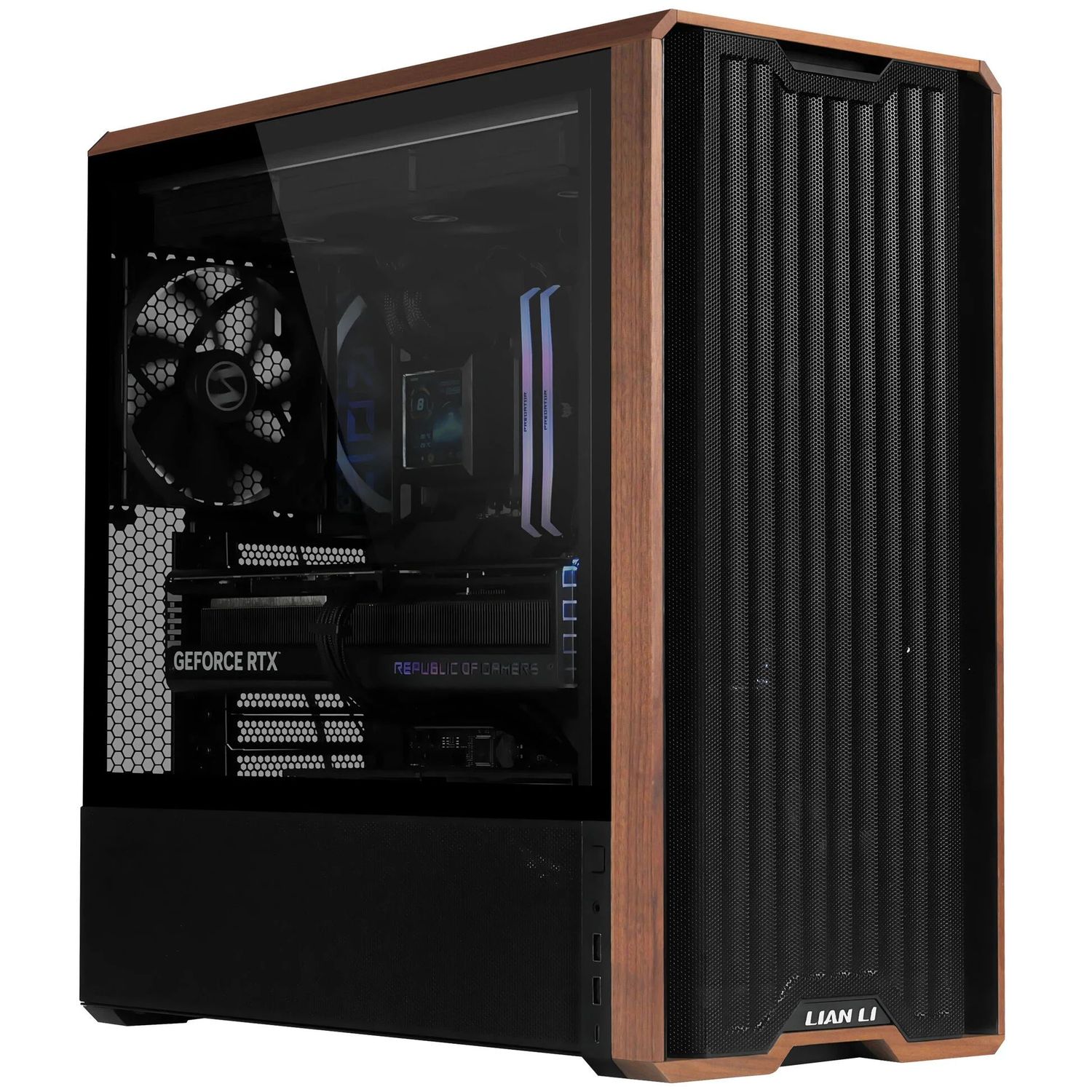 Számítógépház Lian Li LANCOOL 217 ATX, Edzett üveg, Fekete
